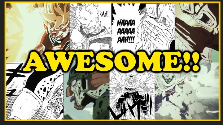 Dragon Ball Super Super Hero Intro Manga Panels References