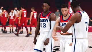 NBA 2K21 Ultra Modded Olympics | USA vs Iran | Game Highlights 4th Qtr