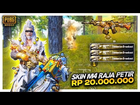 INILAH SKIN M4 BARU RP 20.000.000 LEBIH KEREN DARI SKIN M4 GLACIER , BISA KELUAR PETIR - PUBG MOBILE