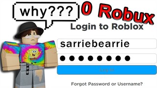 my girlfriend HACKED into my roblox account and SPENT my robux