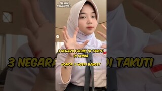 3 Negara Paling Di takuti di dunia (Nomor 3 Ngeri Banget) #shorts