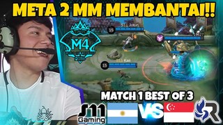 PERTAMA X META 2 MM MEMBANTAI!! ARGENTINA VS SINGAPORE MATCH 1 BO 3!!