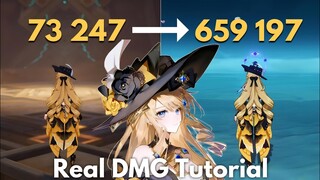 C0 NAVIA Real DMG Tutorial!! Increase Her DMG Genshin Impact