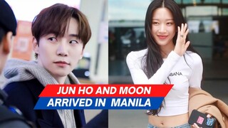 Lee Jun ho and Moon Ga young has arrived in the Philippines