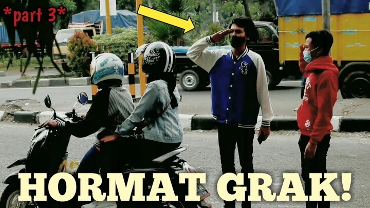 PRANK HORMAT GRAK KE SEMUA ORANG DI LAMPU MERAH | PRANK INDONESIA *part 3*