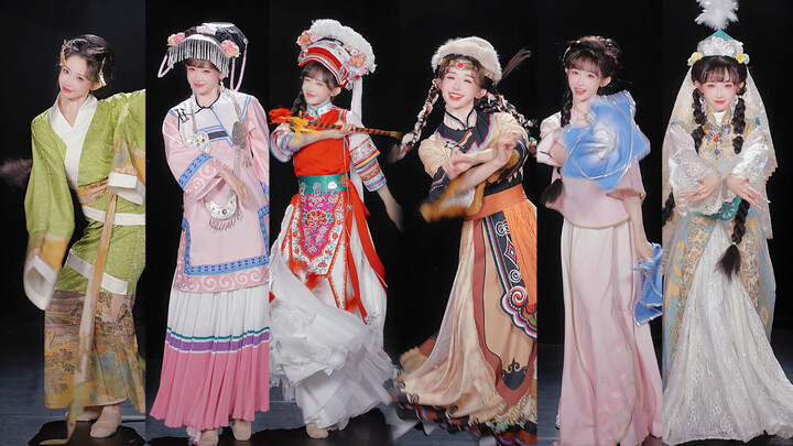 “40 seconds of ultra-smooth five-ethnic-group costume changes!”