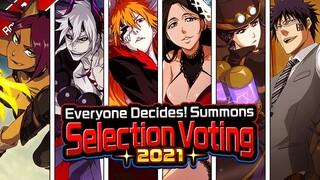 POLL SELECTION 2021 ROUND 1 RESULTS! Bleach: Brave Souls!