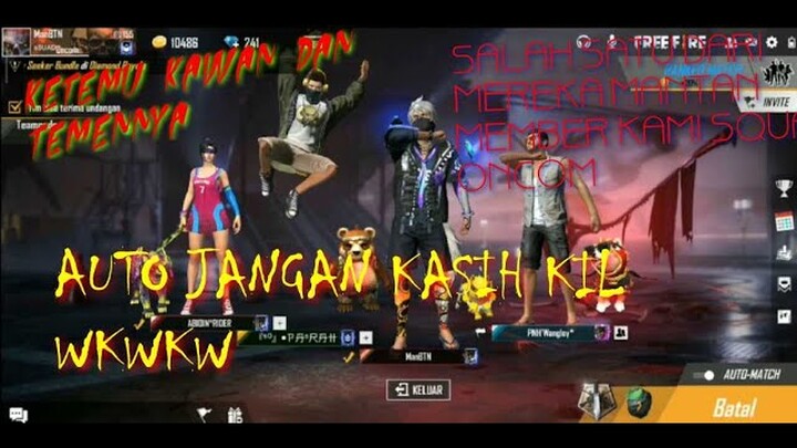 MANTAN MEMBER GUILD ONCOM NGAJAKIN MABAR LAGI AUTO GA DI KASIH BAYAK KILL - GARENA FREE FIRE