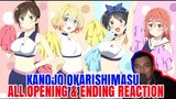 Kanojo Okarishimasu All Opening & Ending Reaction || Bongol Pika #anime #opening #reaction #ending