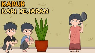 KABUR DARI KEJARAN - Animasi Anak Kos