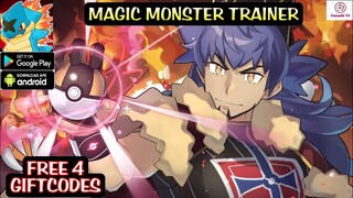 Magic Monster Trainer Gameplay - Free 4 Giftcodes - Pokemon RPG Game Android