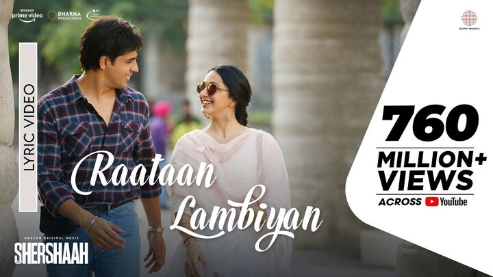Raataan Lambiyan - Lyric Video _ Shershaah _ Sidharth_ Kiara _ Tanishk B. _ Jubi