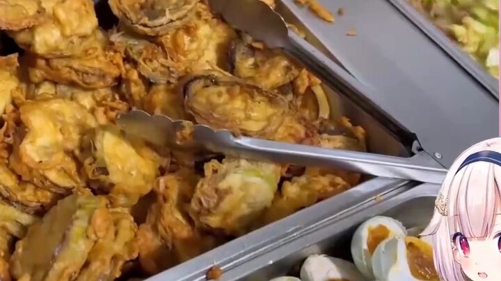 Lolita Jepang menonton "Prasmanan 9 yuan Timur Laut dengan semua jenis daging untuk dimakan" terlalu