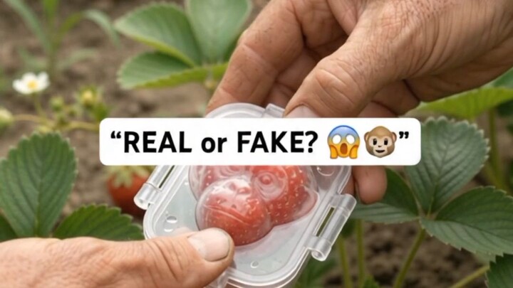 This Strawberry Turned Into a MONKEY 😱🍓🐵