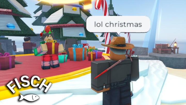 Obtaining Everything In The New Christmas Update In FISCH Roblox