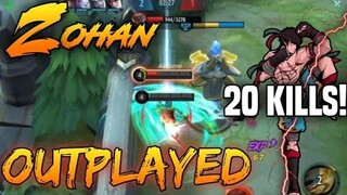 JUNGLE CHOU FUNNEL GAMEPLAY!! THIS IS INSANE 20 KILLS? | ZOHAN | MLBB