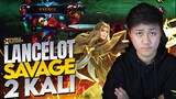 Lancelot Jeje Menit 4 Savage 2x ! Cara Bantai Musuh Pake Lancelot di Early Game! - Mobile Legends