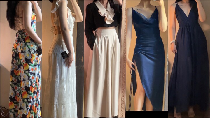 รวมกระโปรงใส่แล้วดูผอมสวย｜จริงๆ น้ำหนักแค่ 58 กก. เท่านั้นเอง!