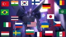 Transformers Prime - "EMPEROR OF DESTRUCTION" in 21 different languages