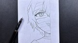 Easy to draw | how to draw anime boy wearing a mask step-by-step