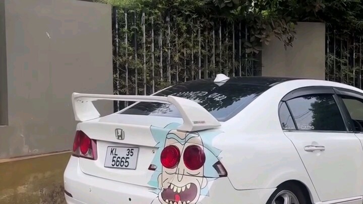 Honda Civic Rick & Morty Edition: 🔥 INSANE Backfire Caught on Camera!"