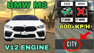 bmw m8 👉best gearbox | v12 engine | car parking multiplayer v4.8.6 new update