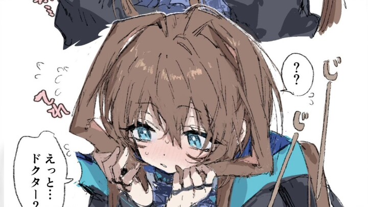 Amiya’s ears are so soft—so cute, I just want to touch them!