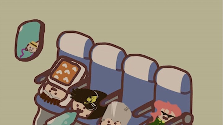 【JOJO】A macho man takes a plane