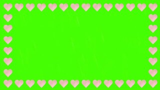 HEARTS OVERLAY # 5 GREEN SCREEN VIDEO | GREENSCREEN BACKGROUND | CHROMA KEY | Peachy Grace