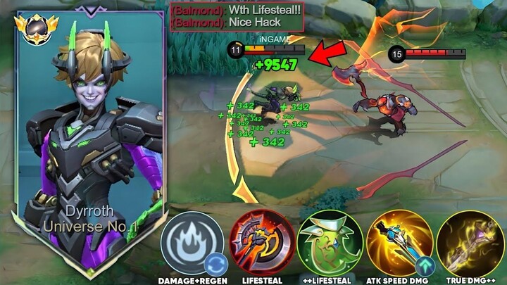 FINALLY FOUND THIS NEW! TRUE DAMAGE LIFESTEAL HACK BUILD FOR DYRROTH 100% DOMINA