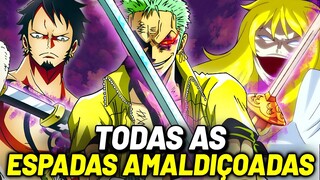 TODAS AS ESPADAS AMALDIÇOADAS DE ONE PIECE! COMO UMA LÂMINA AMALDIÇOADA É FORMADA