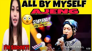 Ajeng - All By Myself | Semi final ( The Voice Kids Indonesia) Season 4 | REACTION VIDEO