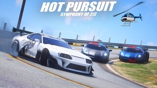 HOT PURSUIT SUPRA MK4 vs 2 LAMBORGHINI + HELIKOPTER POLISI ! 2JZ TURBO SYMPHONY !!! GTA 5 ROLEPLAY