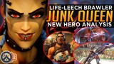 Overwatch 2: Junker Queen HUGE Life Leech BRAWL! - New Hero Analysis