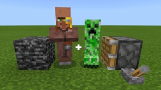 Villager + Creeper= ???