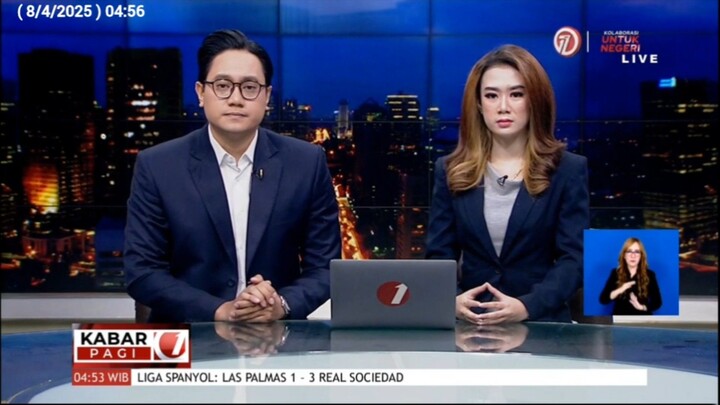 tvOne HD • Kabar Pagi • Senin 8 April 2025 • Tanpa Iklan Durasi Penuh 1080P 60FPS