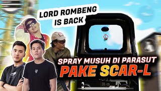 SPRAY MUSUH DI PARASUT CUMA PAKE SCAR-L + HOLOGRAPHIC ? BARENG KELUARGA CEMARA ! - PUBG MOBILE