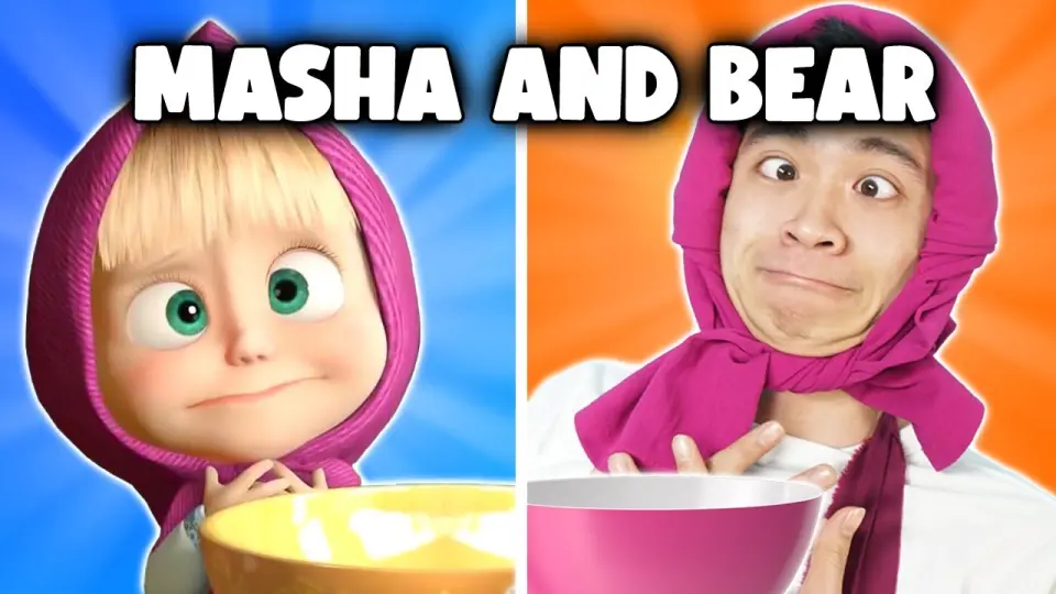 MASHA AND THE BEAR #9 WITH ZERO BUDGET! | MASHA AND THE BEAR FUNNY ANIMATED  PARODY WOW PARODY - Bilibili