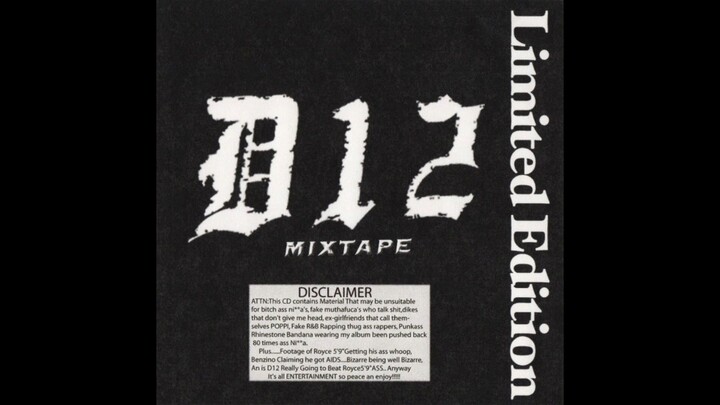 D12 - Limited Edition Mixtape FULL MIXTAPE