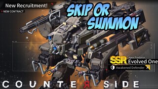 Review, Skip or Summon Evolved One | Counter:Side