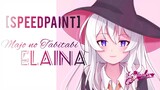 [SPEEDPAINT] ELAINA - Majo no Tabitabi // "Drawing Anime The Journey of Elaina" | ibisPaint X