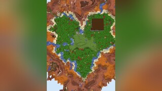 Aww cute 🥰 Seed heart ❤ Hôm nay lại thêm quả thế giới hình trái tim nữa nè các bạn ơi 😆 minecraft vinhmc heart seed