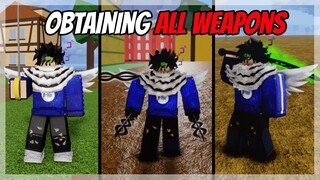 Obtaining Every Single WEAPON on Blox Fruits | Roblox |