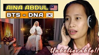 BTS - DNA ( cover by Aina Abdul) || Reaction