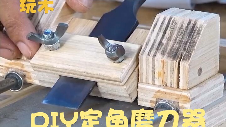 Alat Pengasah Sudut Buatan Sendiri