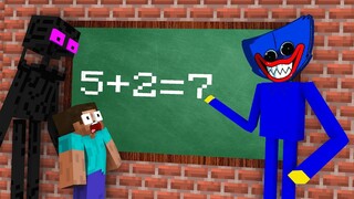 Monster School : BABY MONSTERS HUGGY WUGGY CHALLENGE - Minecraft Animation