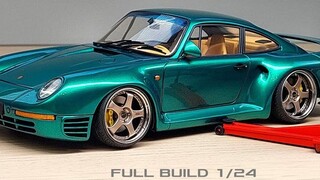 [Chơi mẫu] Lắp ráp mô hình xe thể thao Tamiya 1/24 Porsche 959 |