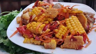 ตำข้าวโพดหอยสังข์เผ็ดแซ่บเวอร์(สั่งน้ำปลาร้าได้ที่ไอดี0636501929)