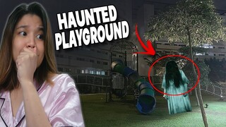 PLAYING HORROR GAME SA HAUNTED PLAYGROUND | May nag-pakita?!