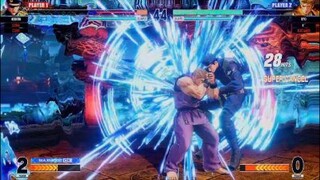 KOF15　リョウサカザキ　極限流奥義42Hitコンボ　ハイデルンも強すぎる…